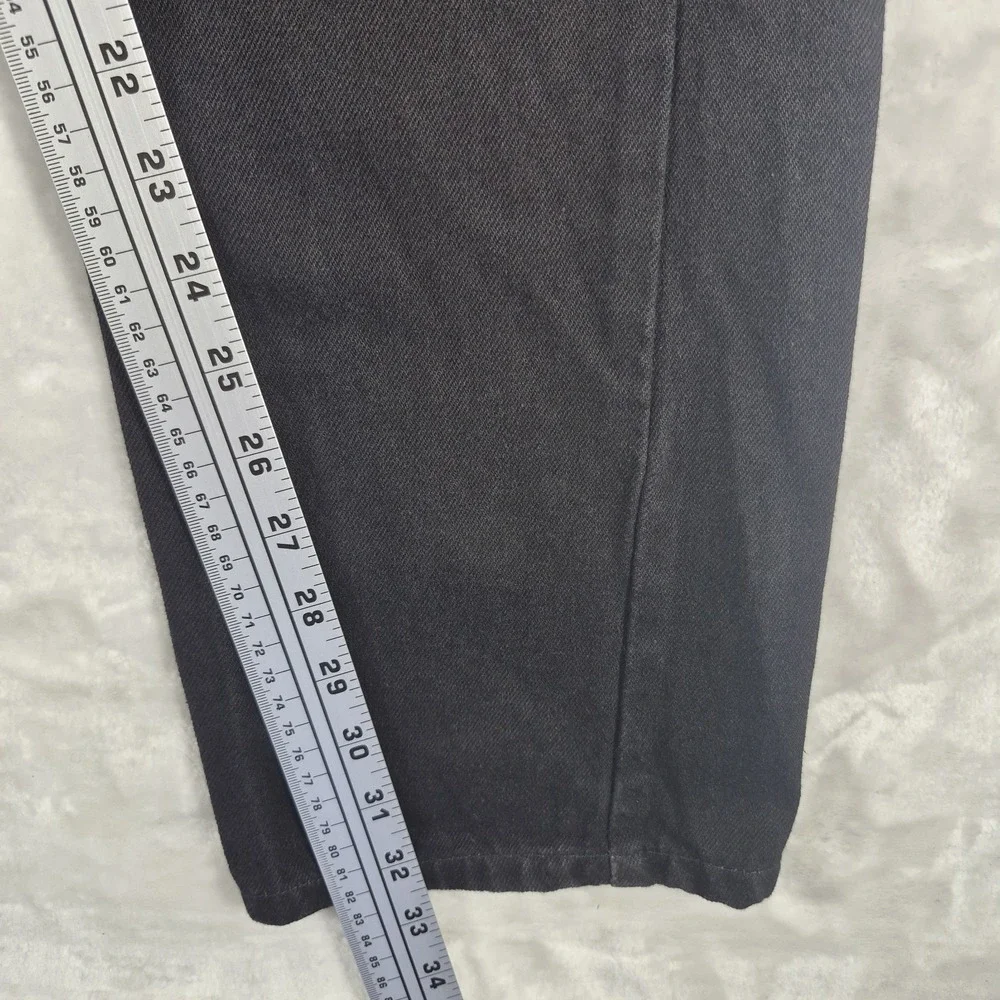 Vintage Levi's 505 Jeans Men's 32x32 Black Regular Fit Straight Orange Tab 90s